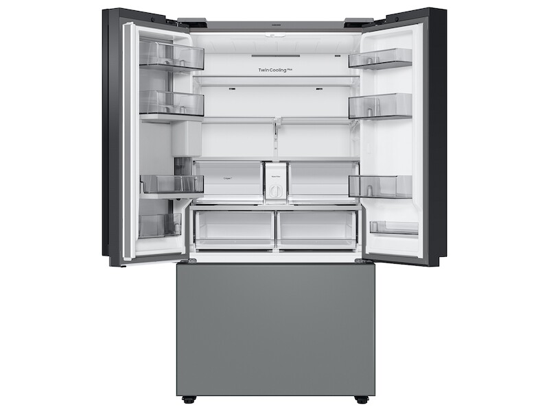 Bespoke 3-Door French Door Refrigerator (30 cu. ft.) – with Family Hub Panel RF30BB6900AWAA, product image 3 of 11