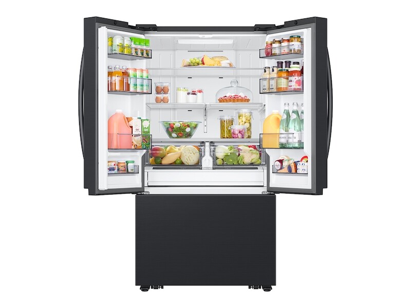 32 cu. ft. Mega Capacity 3-Door French Door Refrigerator with Dual Auto Ice Maker in Matte Black Steel RF32CG5100MT