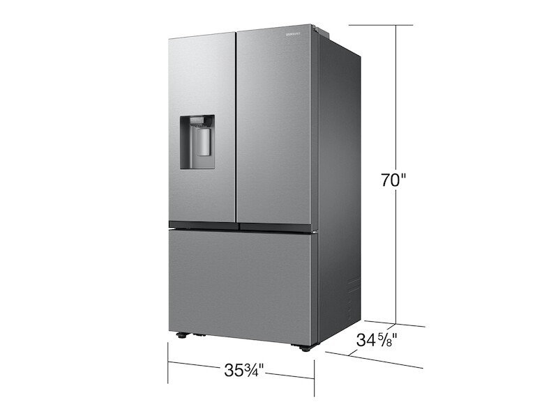 31 Cu Ft Mega Capacity 3 Door French Door Refrigerator With External Water And Ice Dispenser In Stainless RF32CG5B10SRAA