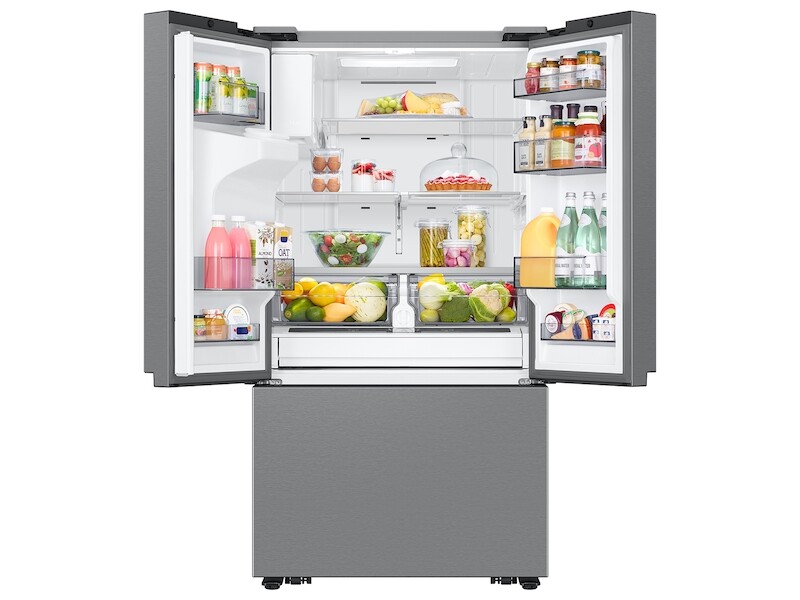 31 Cu Ft Mega Capacity 3 Door French Door Refrigerator With External Water And Ice Dispenser In Stainless RF32CG5B10SRAA