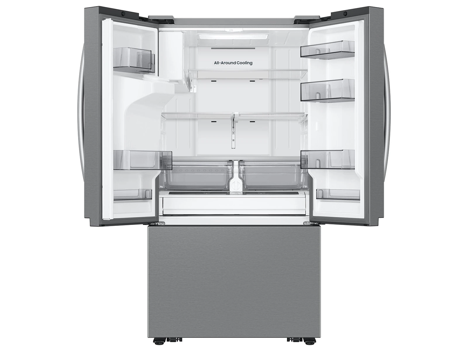 Bespoke AI 3-Door French Door Mega Capacity | External Water & Ice Dispenser 31 cu. ft. RF32CG5B30SRAA