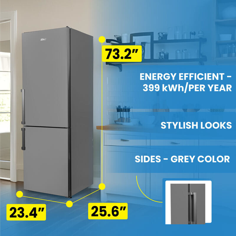 Conserv 12cf No Frost Bottom Freezer Refrigerator Wine Rack GARAGE READY E-Star -- RF331120