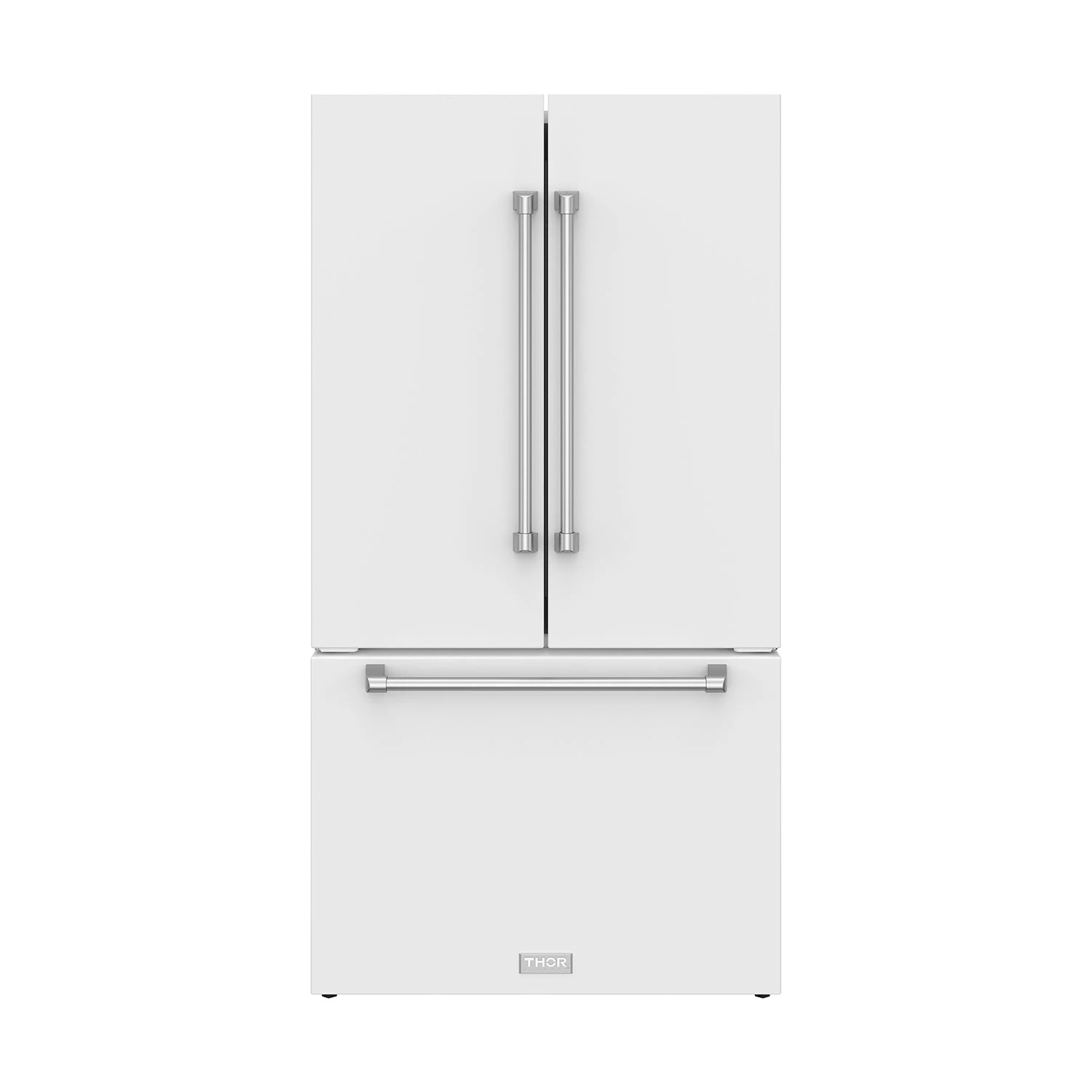 36 Inch Collection French Door Counter Depth Refrigerator With Ice Maker White Gordon Ramsay Series RF3621CTDW