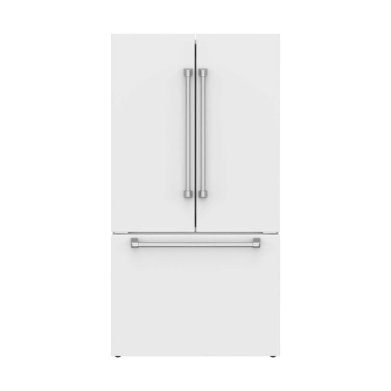 36 Inch Collection French Door Counter Depth Refrigerator With Ice Maker White Gordon Ramsay Series RF3621CTDW