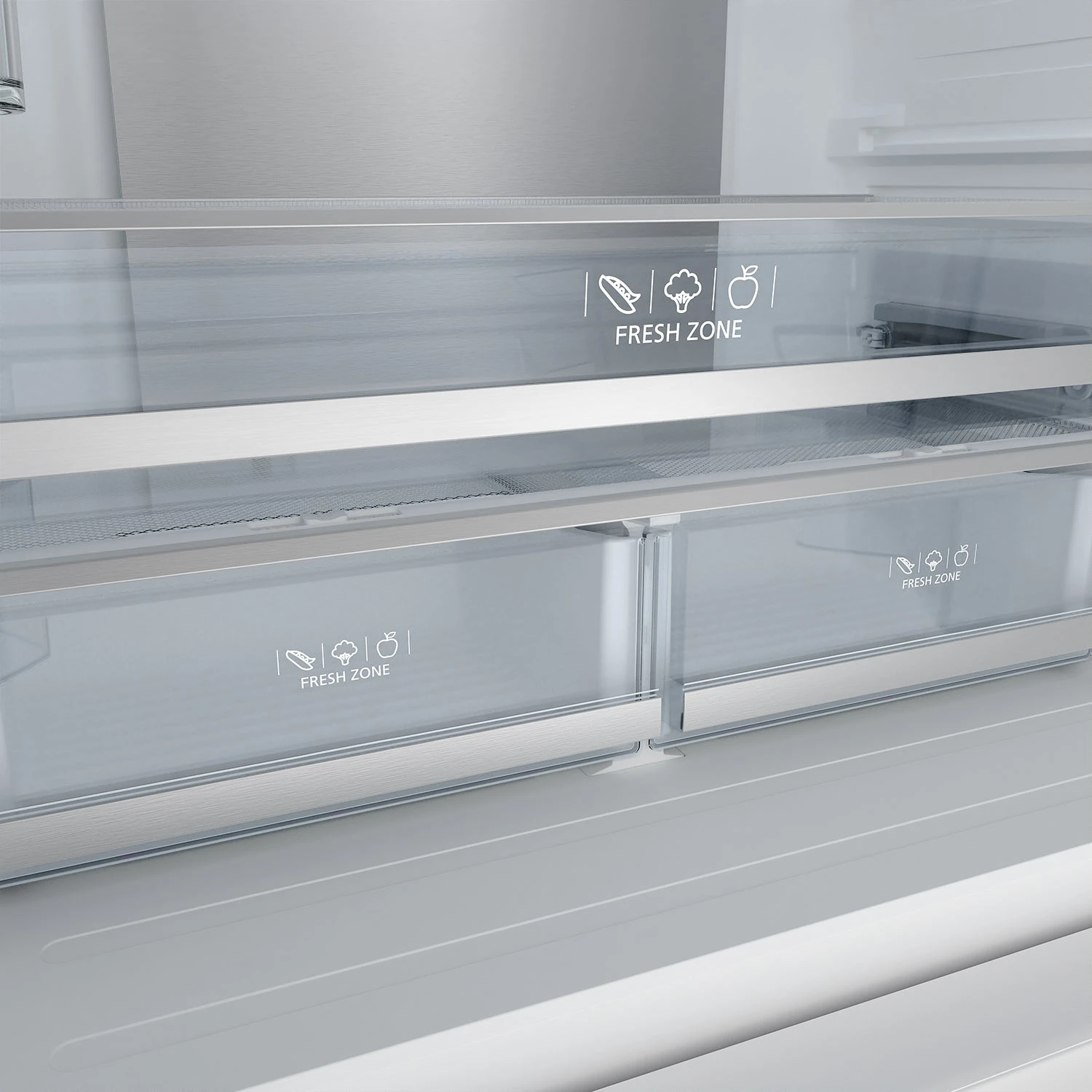 36 Inch Collection French Door Counter Depth Refrigerator With Ice Maker White Gordon Ramsay Series RF3621CTDW
