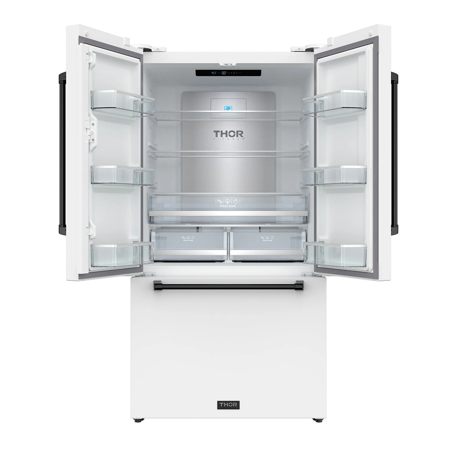 36 Inch French Door Counter Depth Refrigerator With Ice Maker White/black Gordon Ramsay Series RF3621CTDWBLK