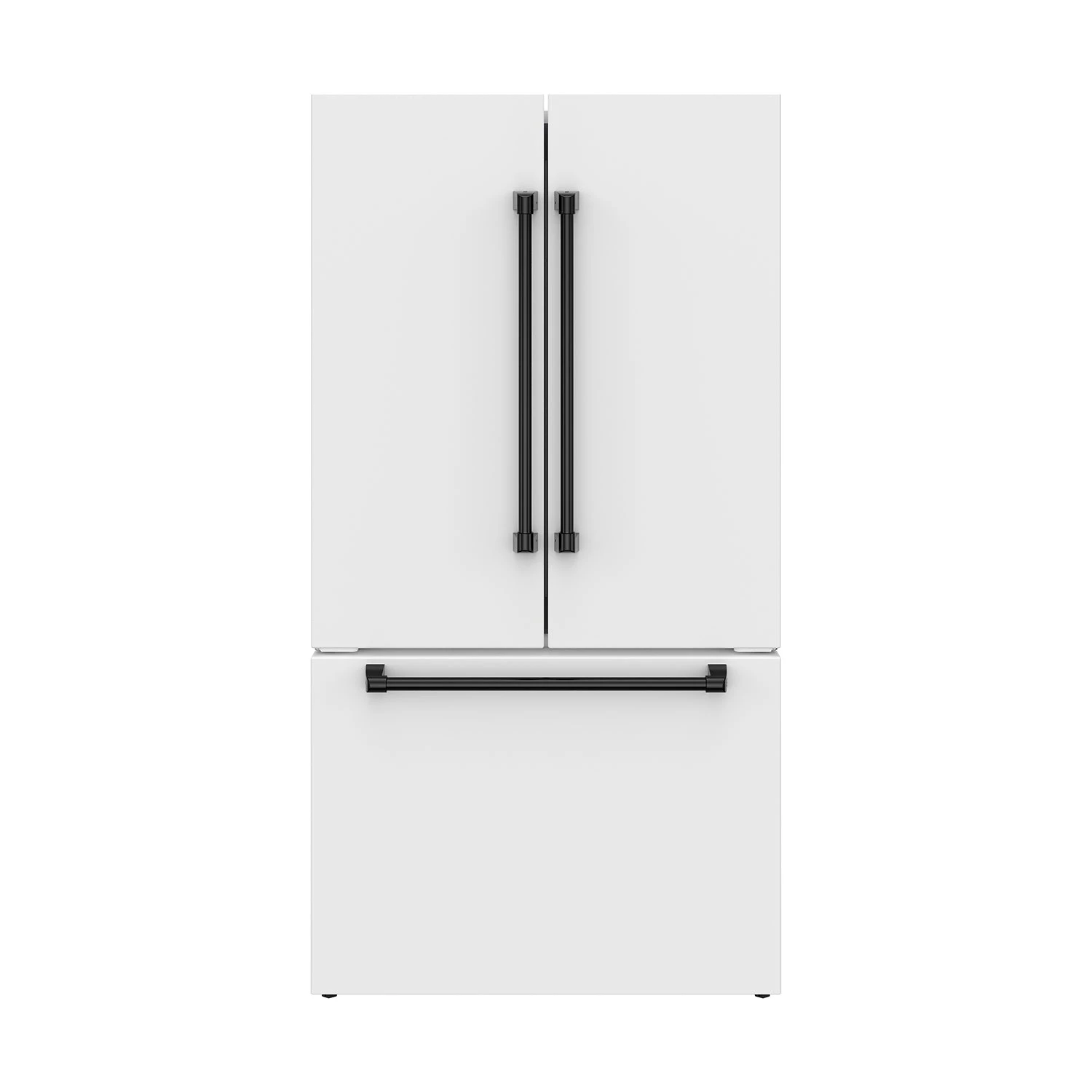 36 Inch French Door Counter Depth Refrigerator With Ice Maker White/black Gordon Ramsay Series RF3621CTDWBLK