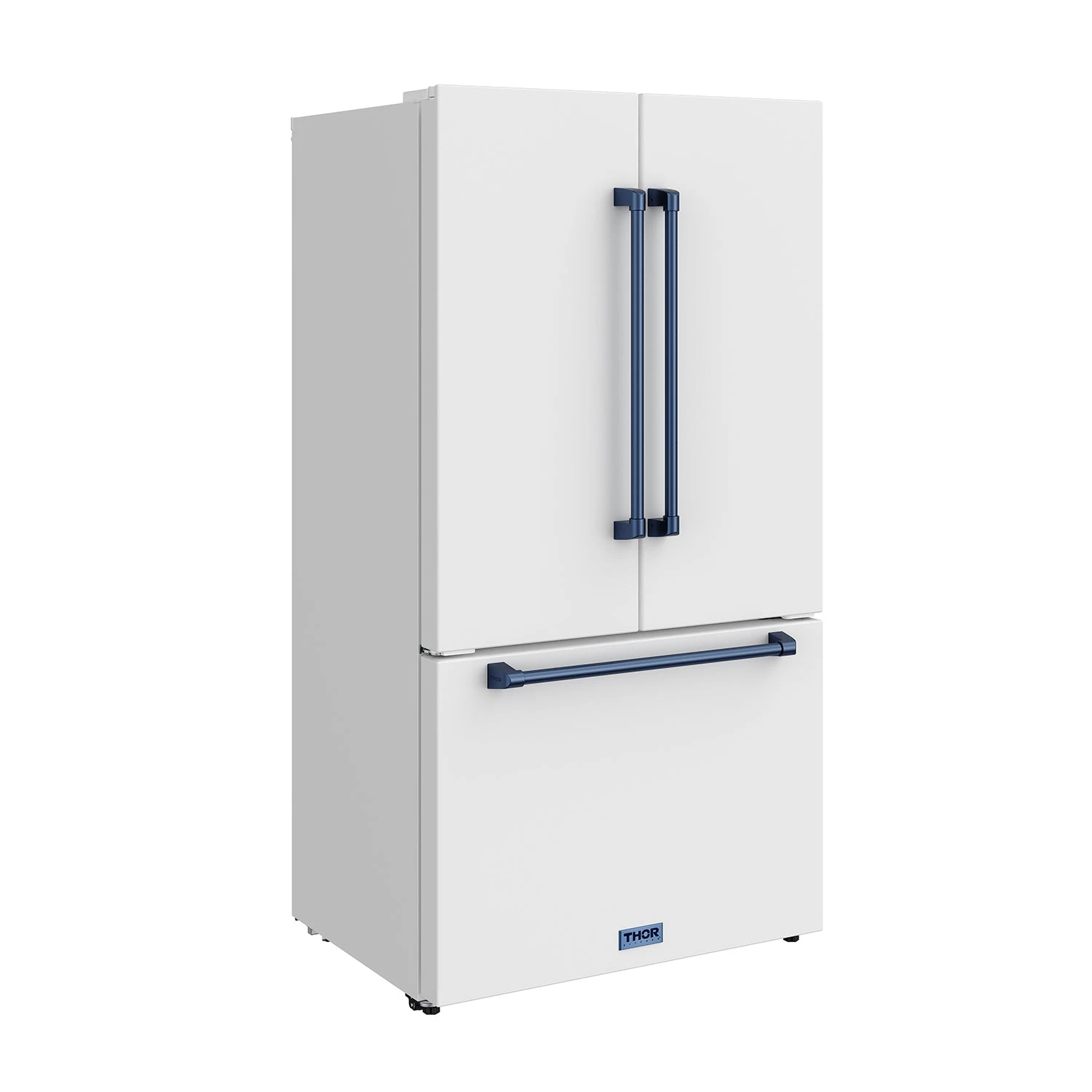 36 Inch French Door Counter Depth Refrigerator With Ice Maker White/blue Gordon Ramsay Series RF3621CTDWBLU