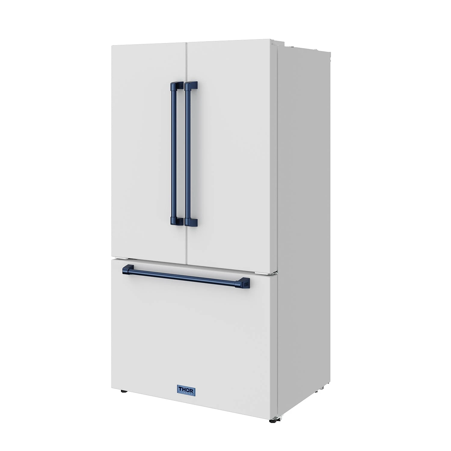 36 Inch French Door Counter Depth Refrigerator With Ice Maker White/blue Gordon Ramsay Series RF3621CTDWBLU