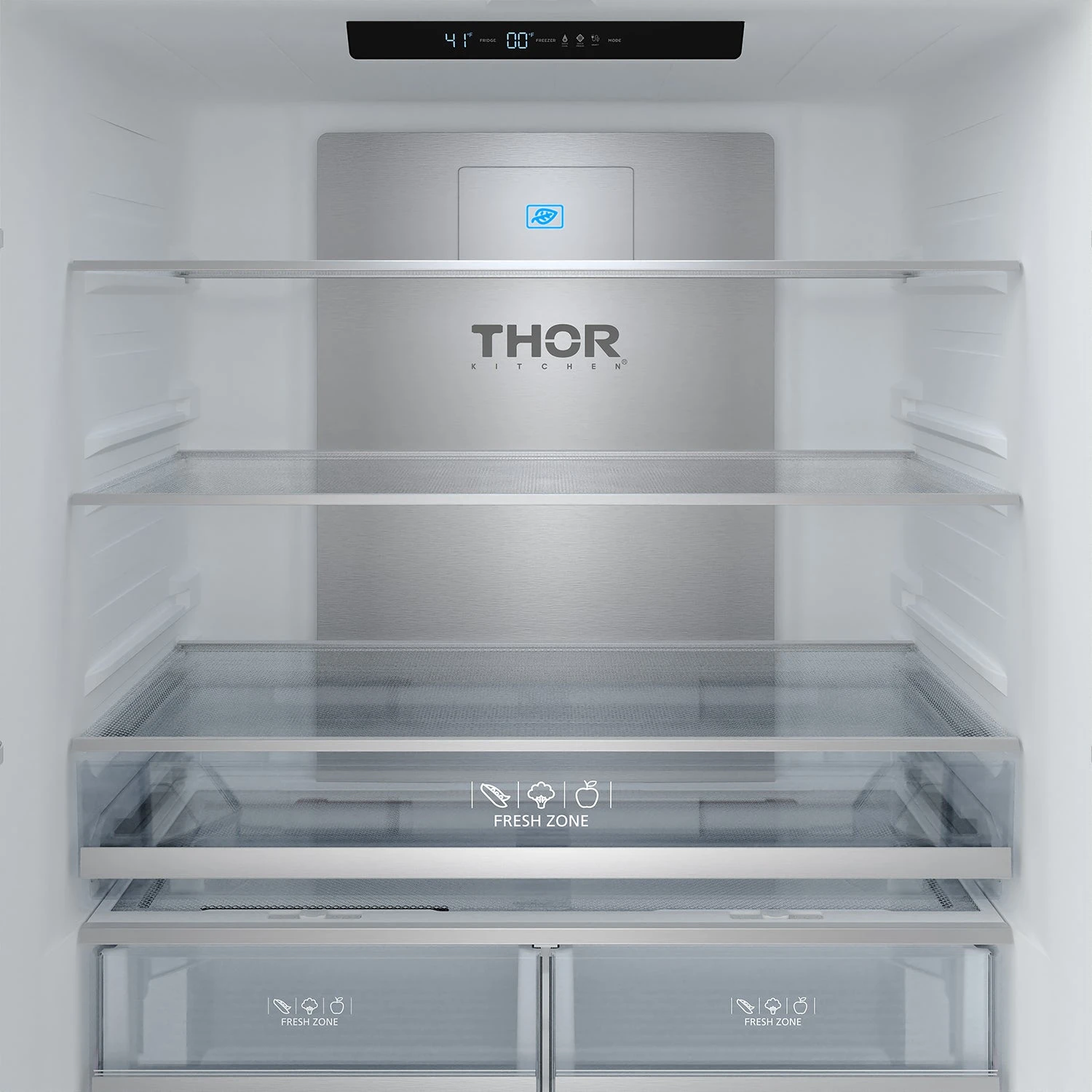 36 Inch French Door Counter Depth Refrigerator With Ice Maker White/rose Gold Gordon Ramsay Series RF3621CTDWRSG