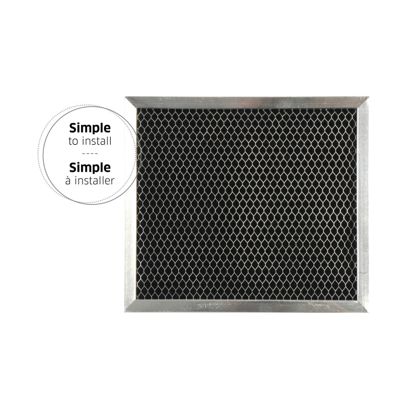 Broan-NuTone Genuine Replacement Charcoal Filter for Range Hoods, 7-1/2" x 8-1/2", Fits Select Models RF49C