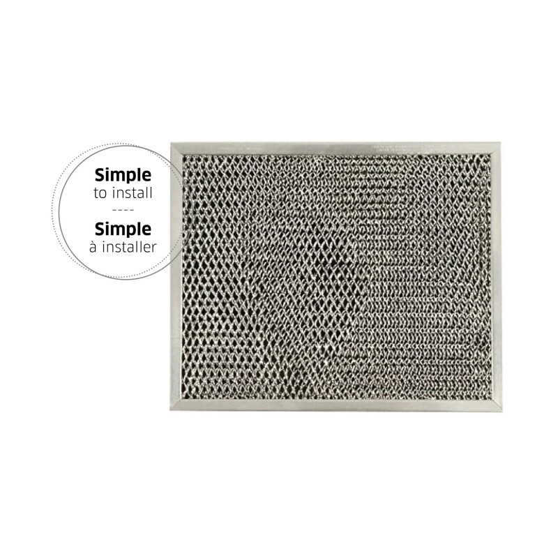 Broan-NuTone Genuine Replacement Charcoal Filter for Range Hoods, 8-3/4" x 10-1/2", Fits Select Models RF55AM