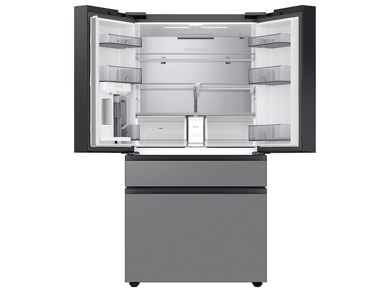 Bespoke 23 cu. ft. Counter Depth 4-Door French Door Refrigerator with Inner Beverage Center & FlexZone™ Drawer in Stainless Steel view 8
