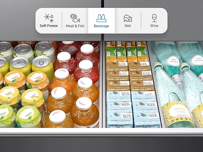 Customize your middle drawer temperature