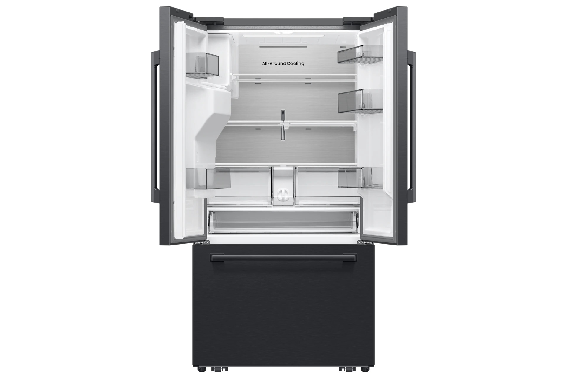 Bespoke AI 3-Door French Door Zero Clearance Fit | Sphere Ice™ 29 cu. ft. RF70H30GEEAA