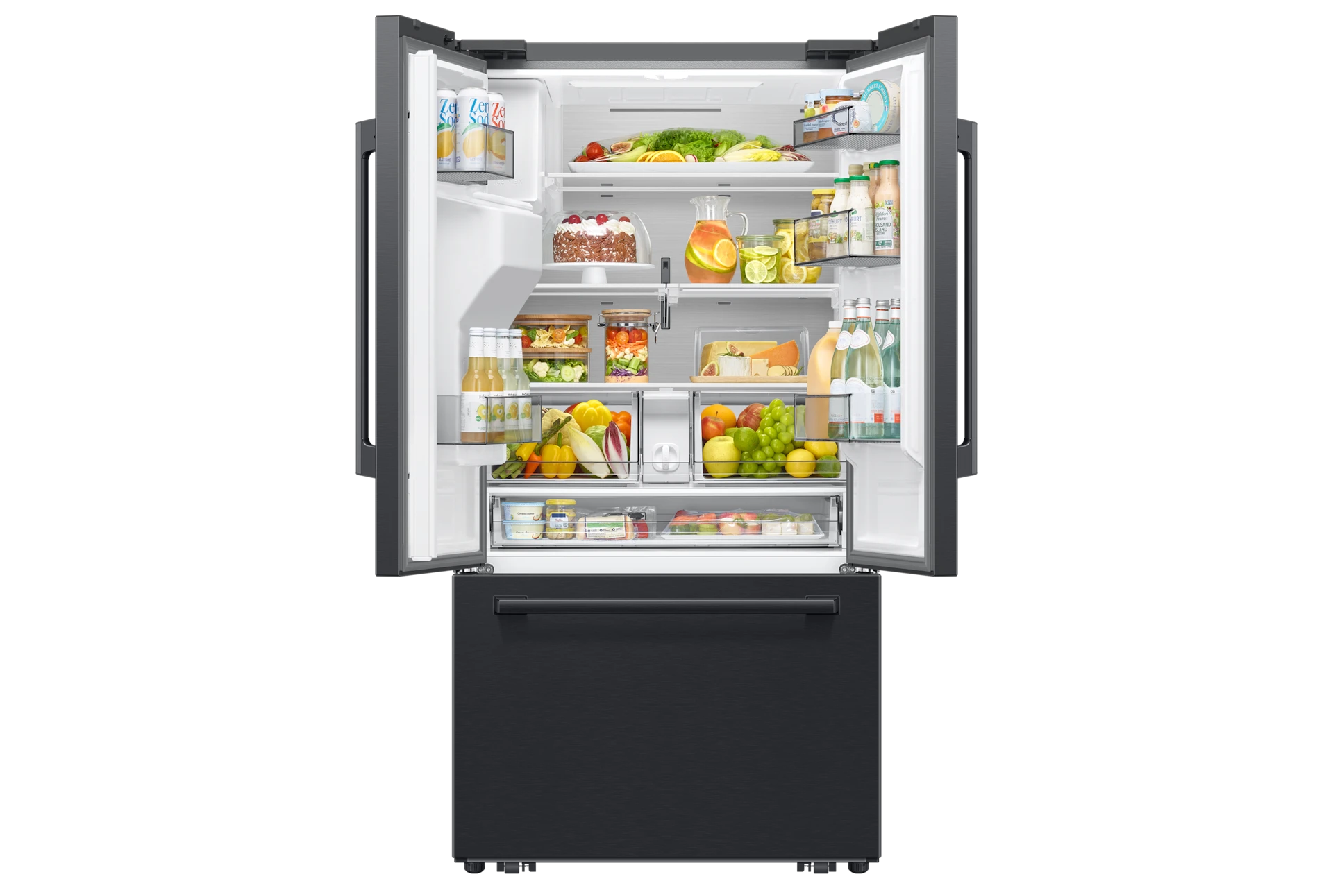 Bespoke AI 3-Door French Door Zero Clearance Fit | Sphere Ice™ 29 cu. ft. RF70H30GEEAA