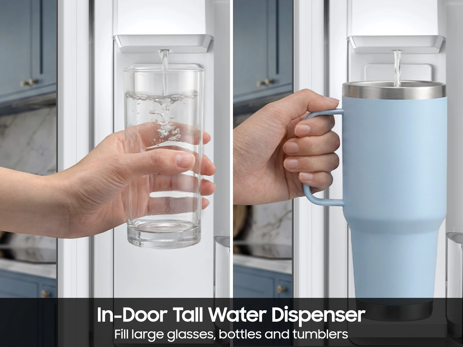 Bespoke AI 3-Door French Door Zero Clearance Fit | In-Door Tall Dispenser 30 cu.ft. RF70H30KEEAA