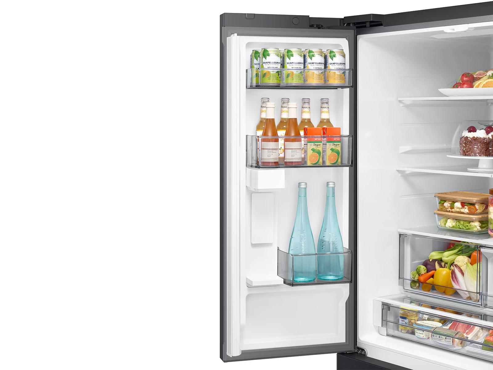 Bespoke AI 3-Door French Door Zero Clearance Fit | In-Door Tall Dispenser 30 cu.ft. RF70H30KEEAA