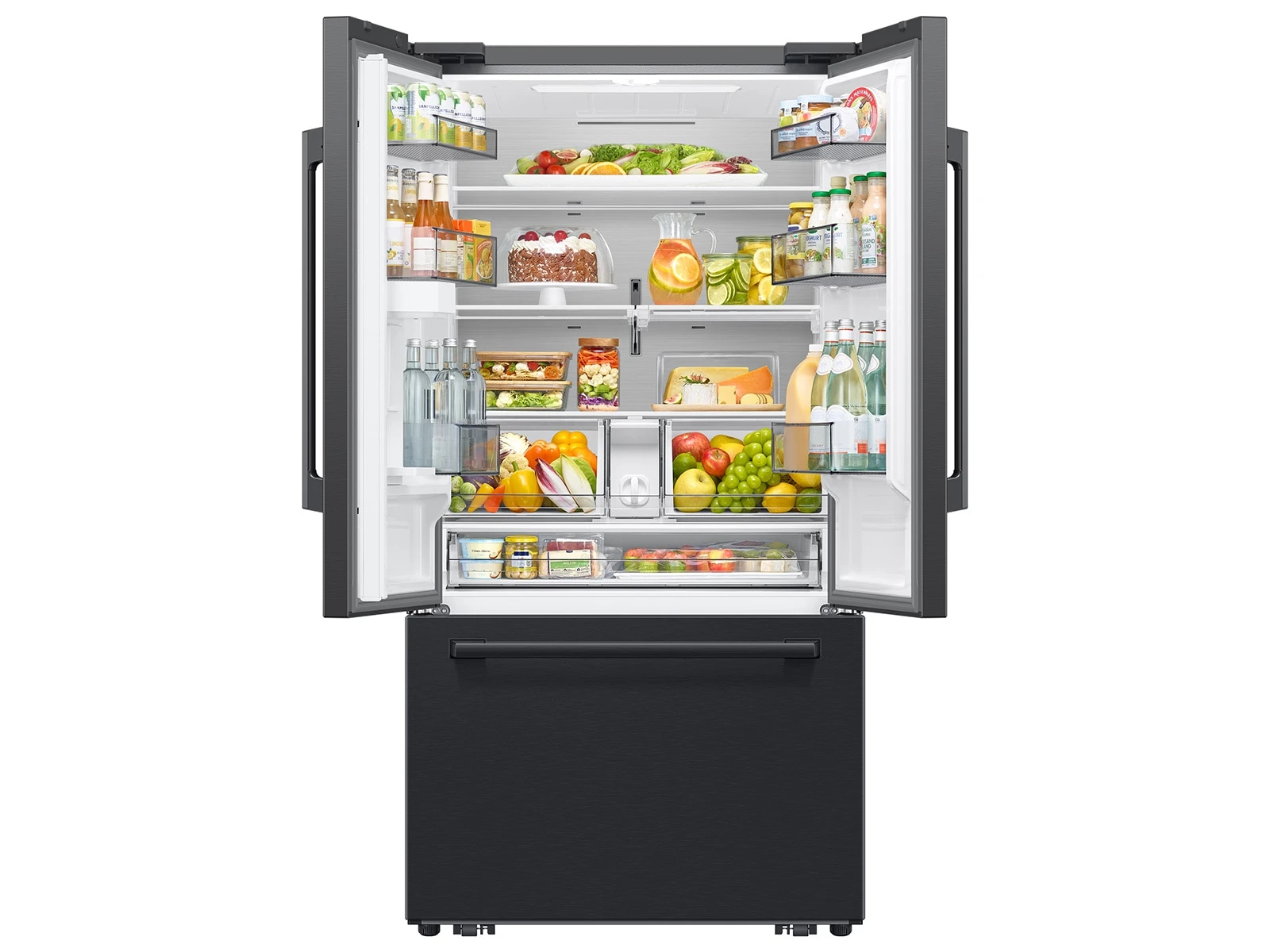 Bespoke AI 3-Door French Door Zero Clearance Fit | In-Door Tall Dispenser 30 cu.ft. RF70H30KEEAA