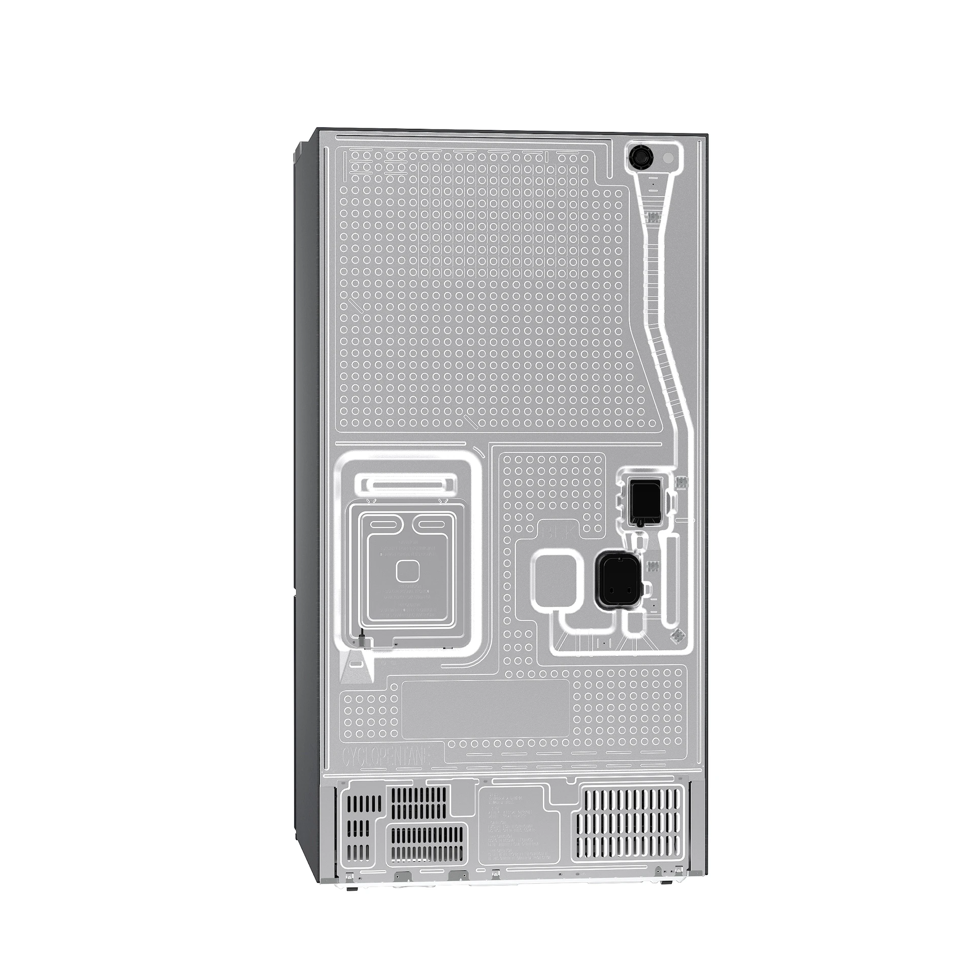 Bespoke AI 3-Door French Door Zero Clearance Fit | In-Door Tall Dispenser 30 cu.ft. RF70H30KEEAA
