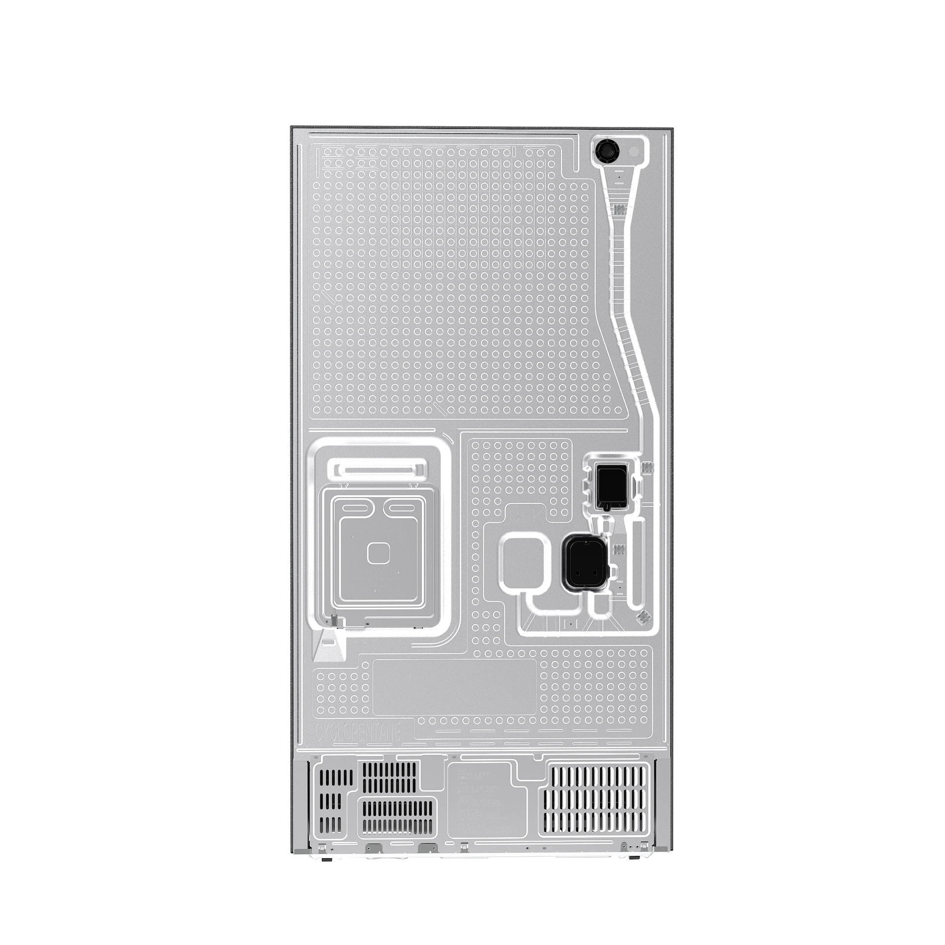 Bespoke AI 3-Door French Door Zero Clearance Fit | In-Door Tall Dispenser 30 cu.ft. RF70H30KEEAA