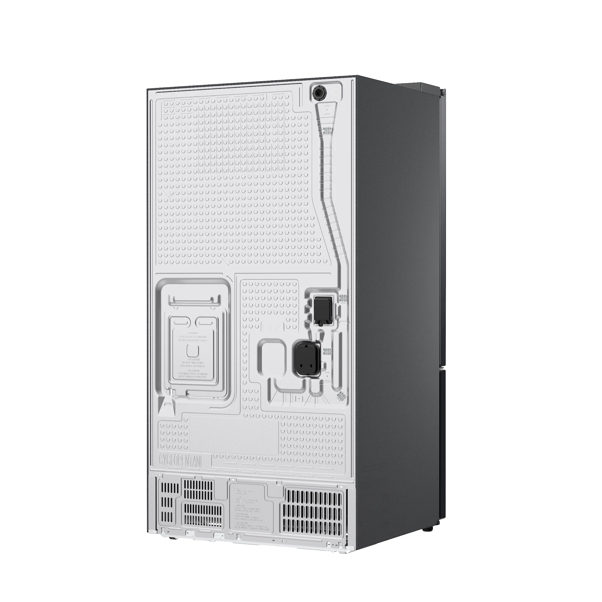 Bespoke AI 3-Door French Door Zero Clearance Fit | In-Door Tall Dispenser 30 cu.ft. RF70H30KEEAA