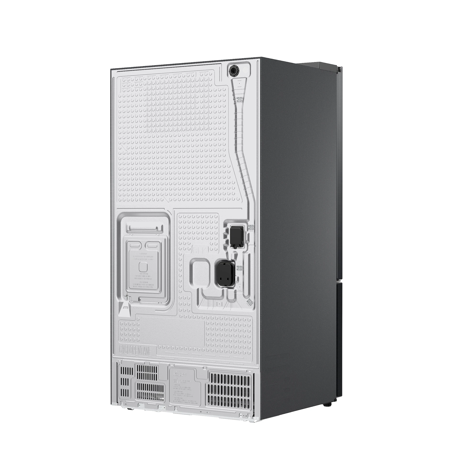 Bespoke AI 3-Door French Door Zero Clearance Fit | In-Door Tall Dispenser 30 cu.ft. RF70H30KEEAA