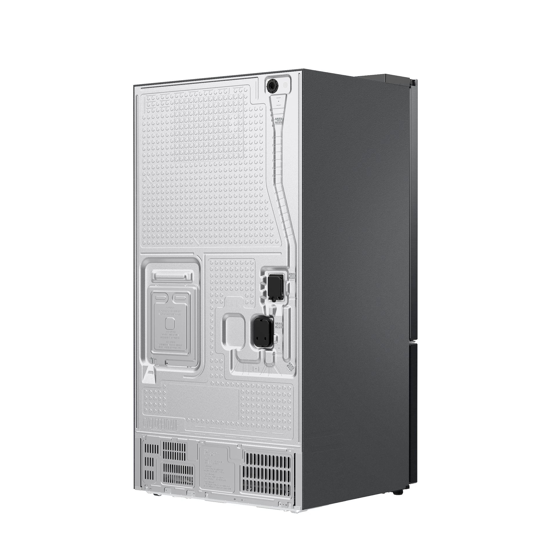 Bespoke AI 3-Door French Door Zero Clearance Fit | In-Door Tall Dispenser 30 cu.ft. RF70H30KEEAA