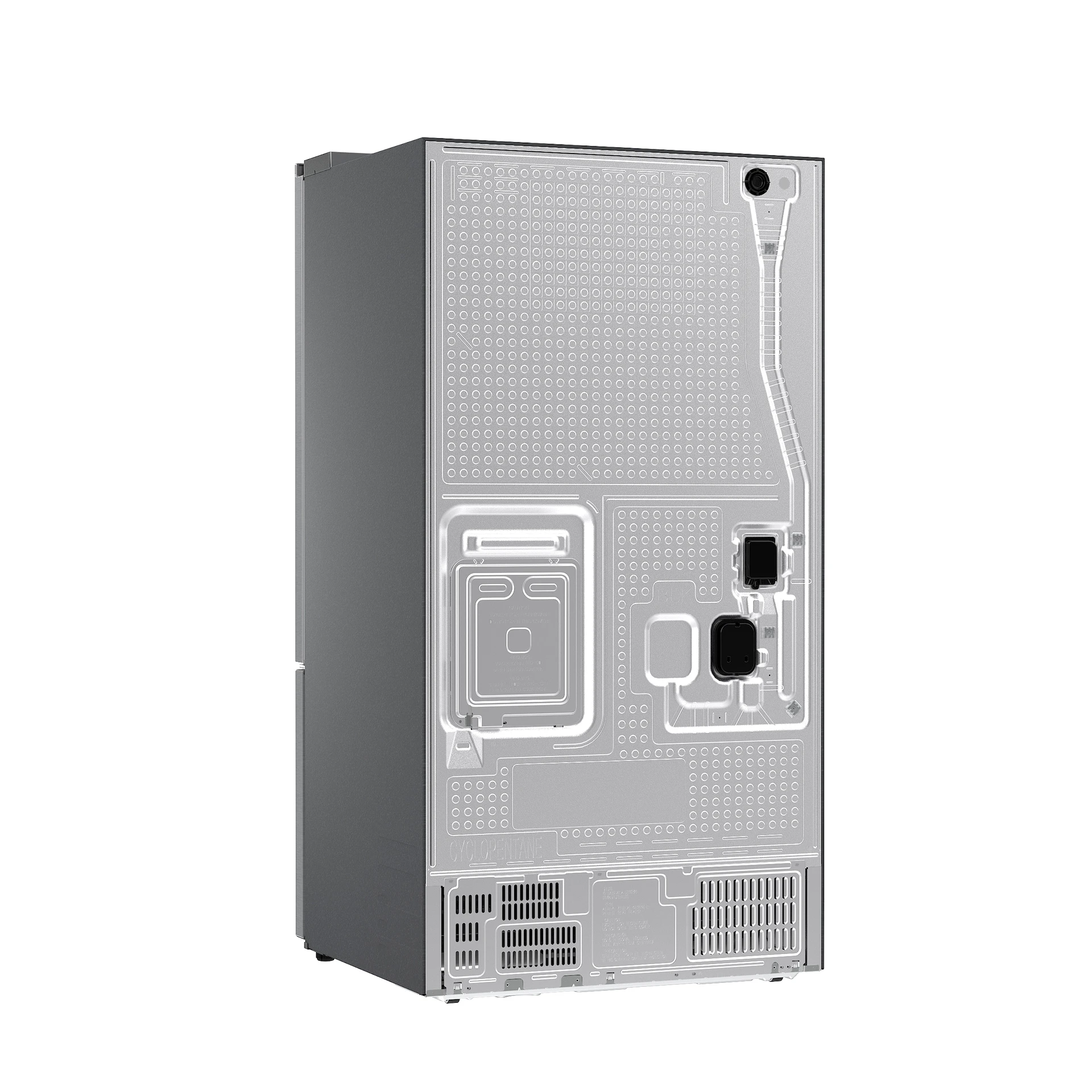 Bespoke AI 3-Door French Door Zero Clearance Fit | In-Door Tall Dispenser 30 cu.ft. RF70H30KERAA