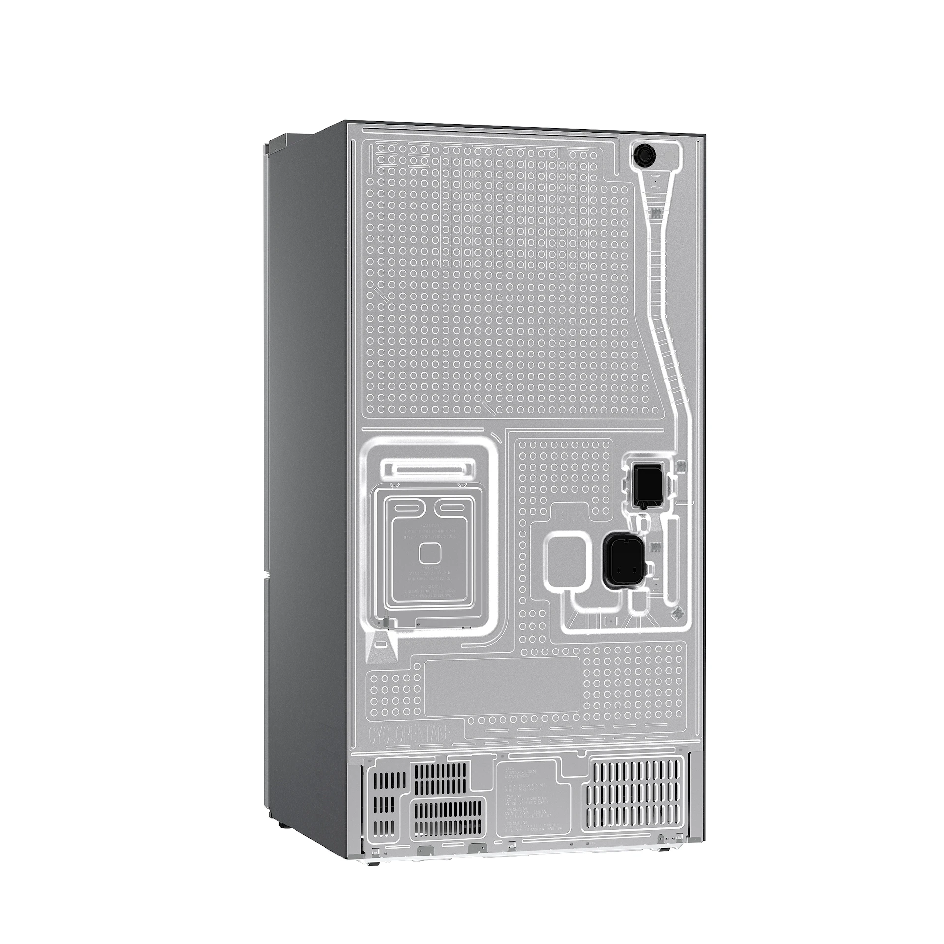 Bespoke AI 3-Door French Door Zero Clearance Fit | In-Door Tall Dispenser 30 cu.ft. RF70H30KERAA