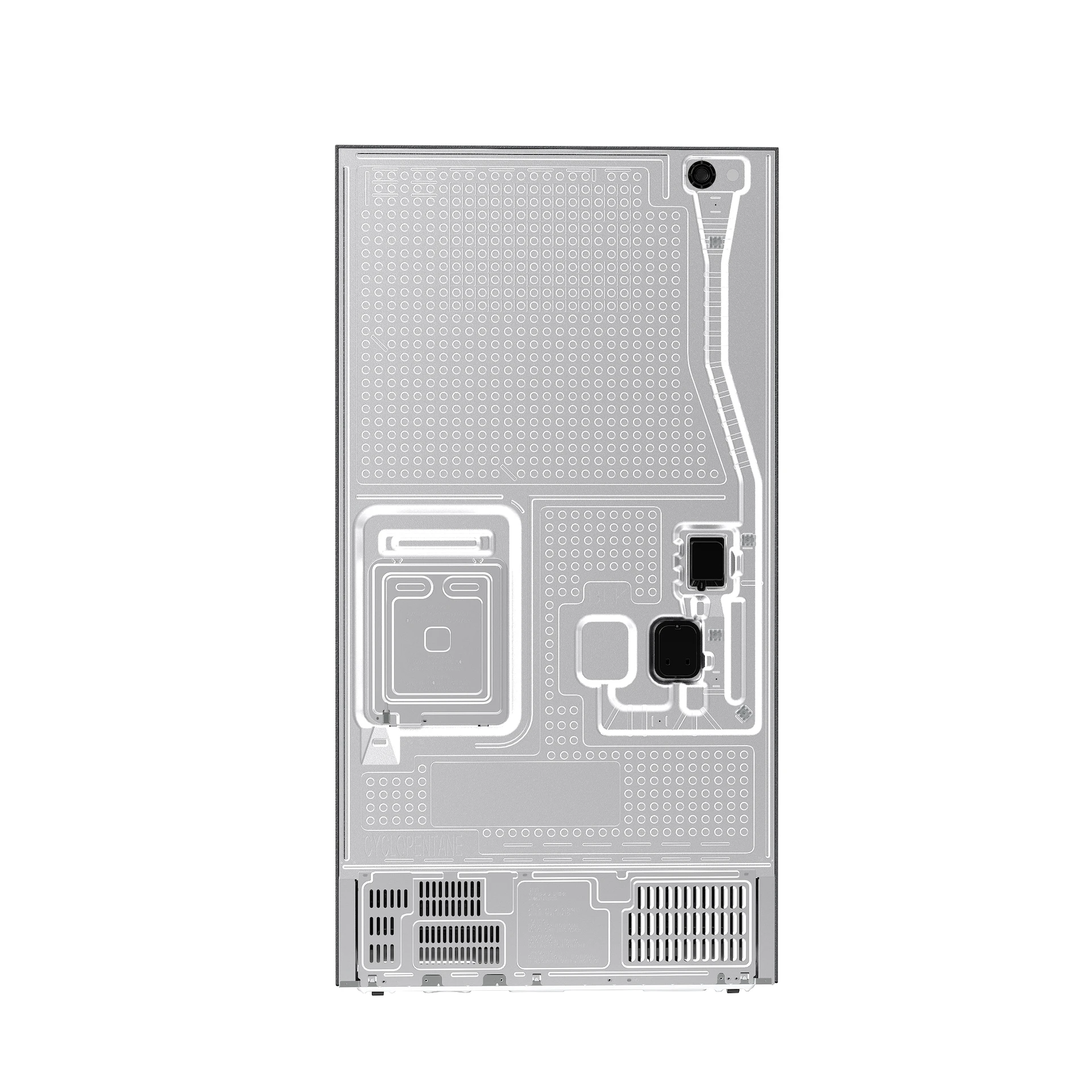 Bespoke AI 3-Door French Door Zero Clearance Fit | In-Door Tall Dispenser 30 cu.ft. RF70H30KERAA