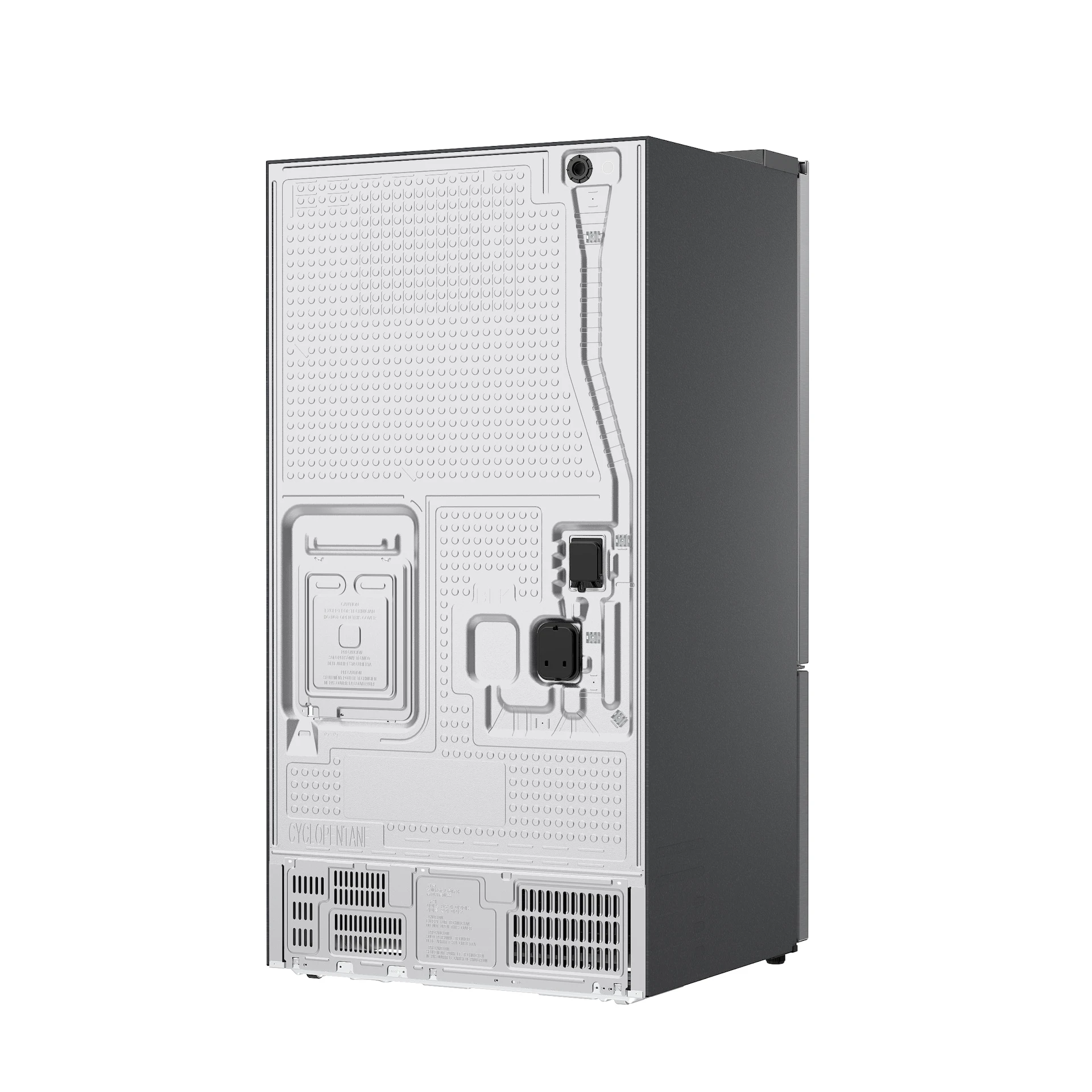 Bespoke AI 3-Door French Door Zero Clearance Fit | In-Door Tall Dispenser 30 cu.ft. RF70H30KERAA