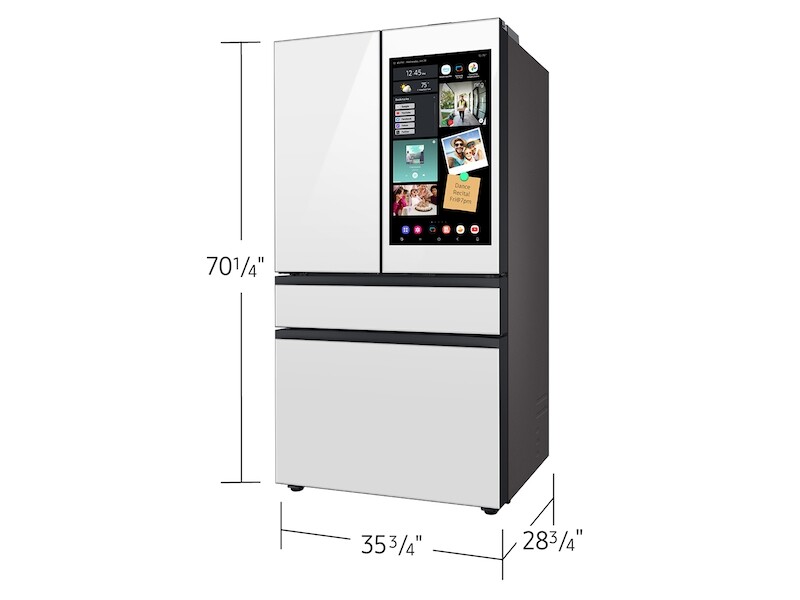Bespoke AI 4-Door French Door AI Family Hub™ | AI Vision & Auto Open Door 23 cu.ft. RF90F23AEWAA