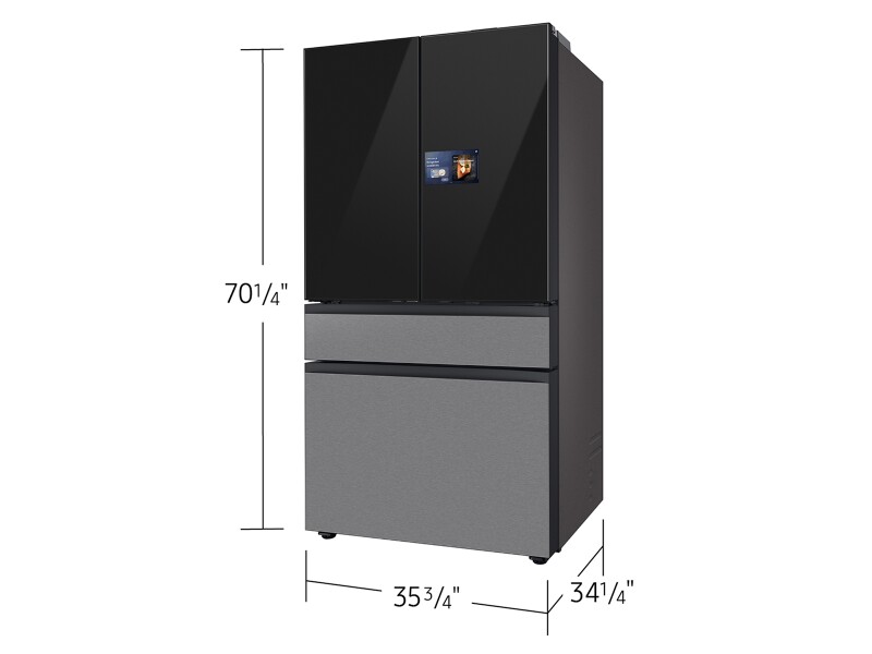 Bespoke AI 4-Door French Door AI Family Hub™ AI Vision | Beverage Center™ 29 cu.ft. RF90F29BECRAA
