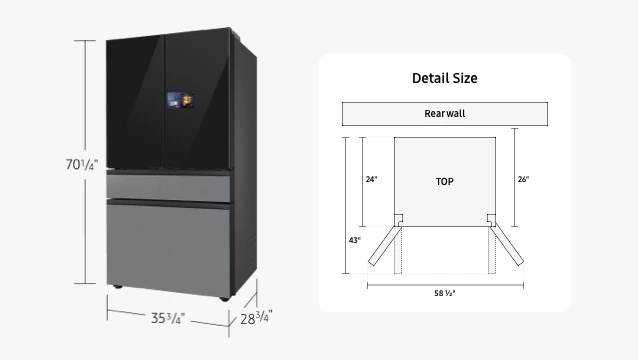 Counter depth