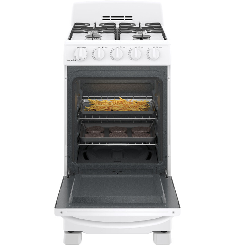 Hotpoint® 20" Front-Control Free-Standing Gas Range with Sealed Burners view 5