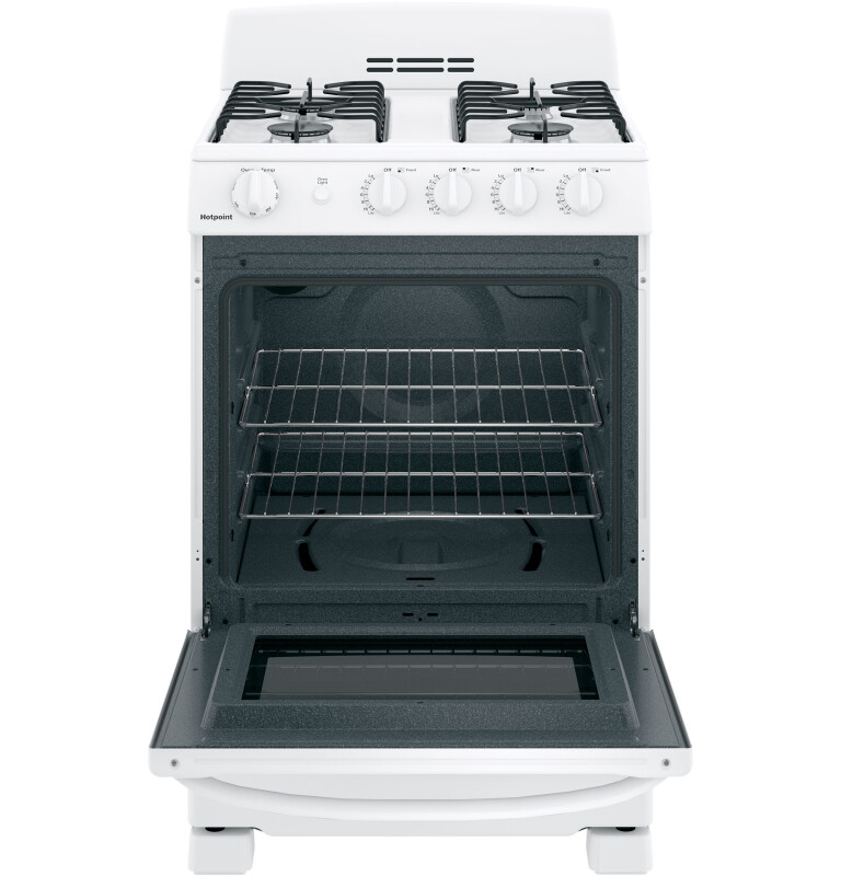 Hotpoint® 24" Front-Control Free-Standing Gas Range with Large Window view 4