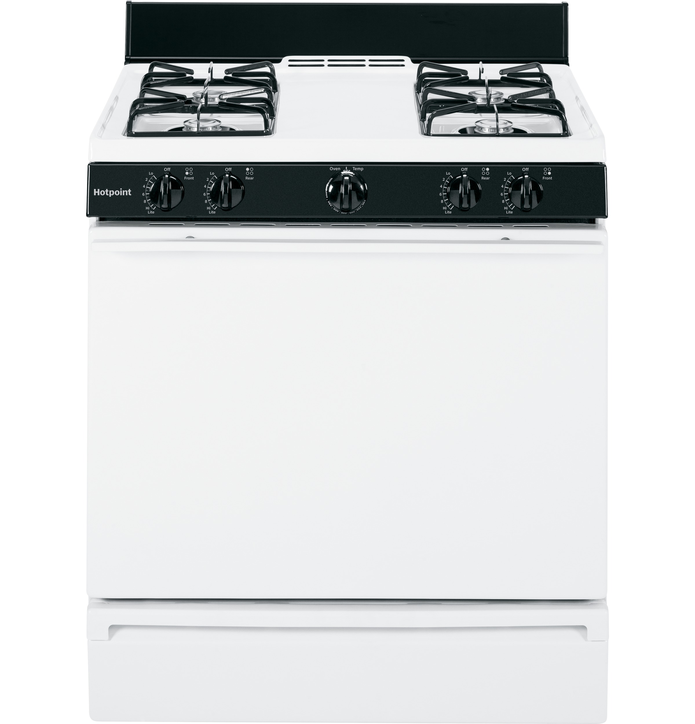 30" Free-Standing Gas Range RGB508PEFWH