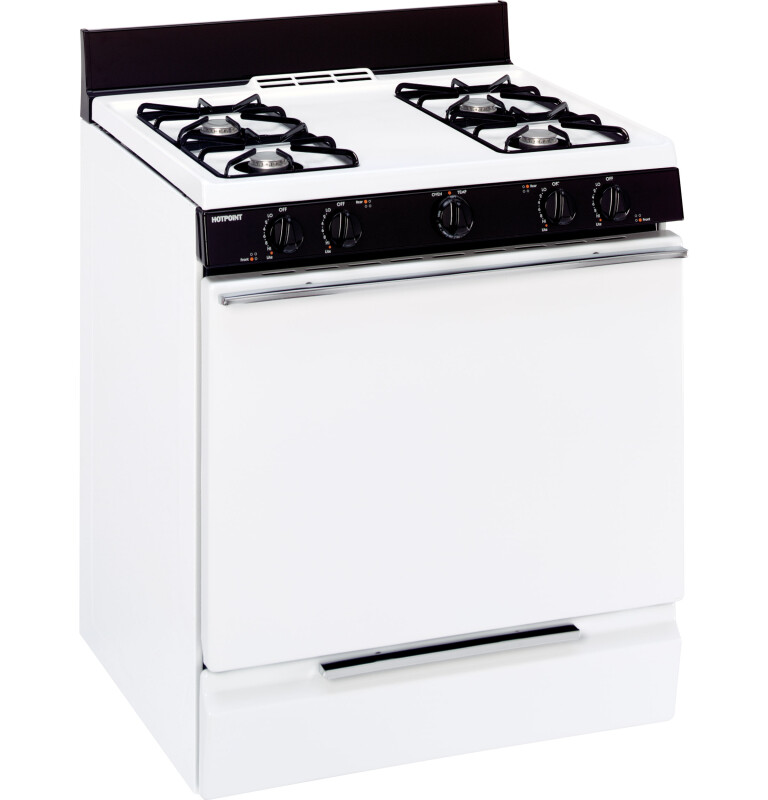 30" Free-Standing Gas Range RGB508PEHWH