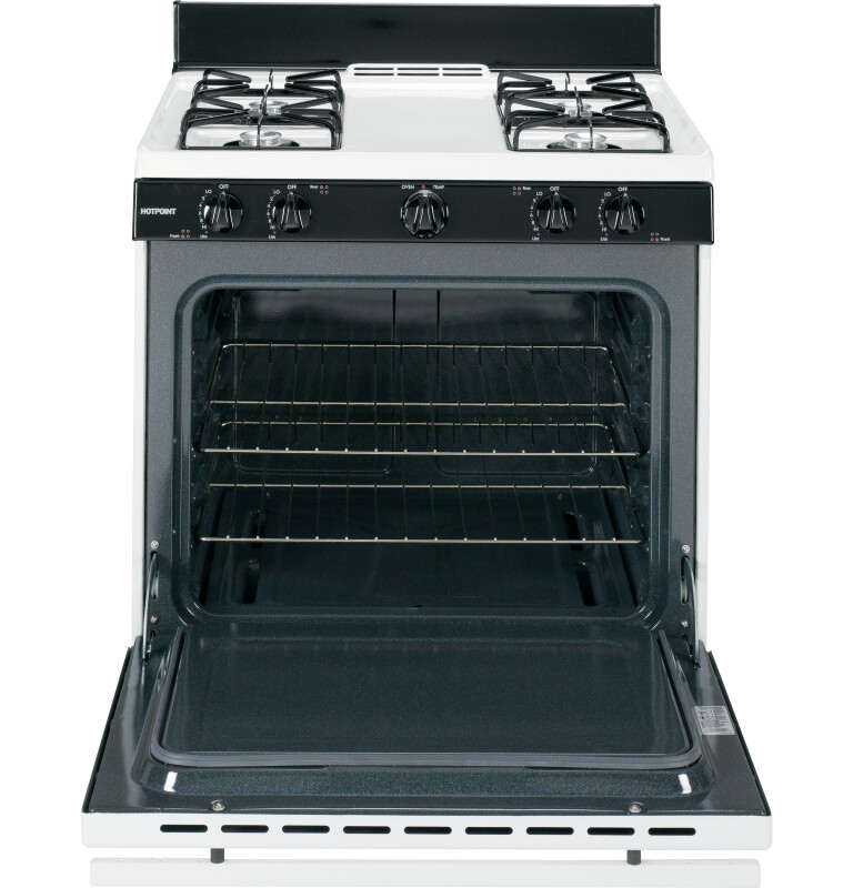 30" Free-Standing Gas Range RGB508PETWH, product image 5 of 8