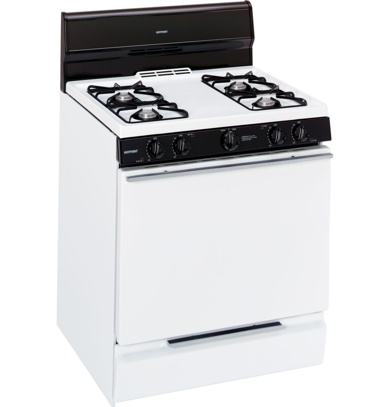 30" Free-Standing Gas Range RGB524PPHWH