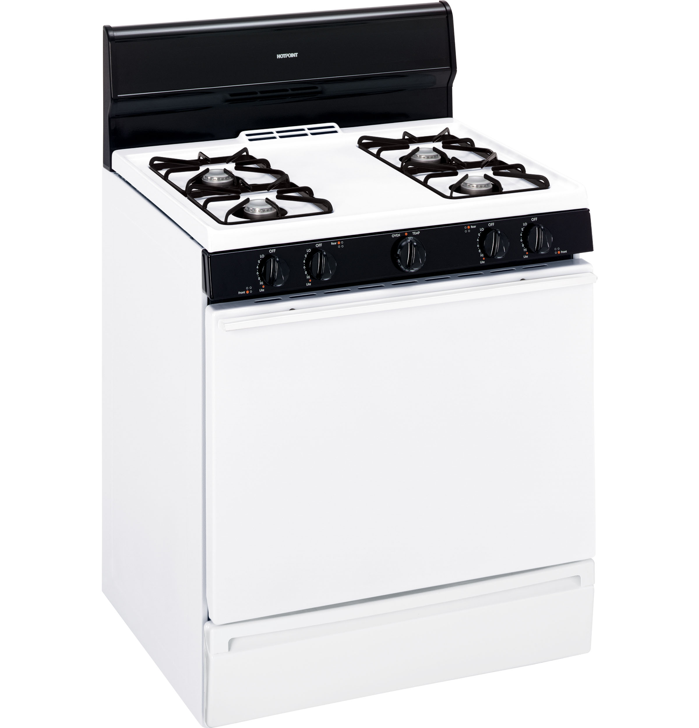 30" Free-Standing Gas Range RGB524PPTWH