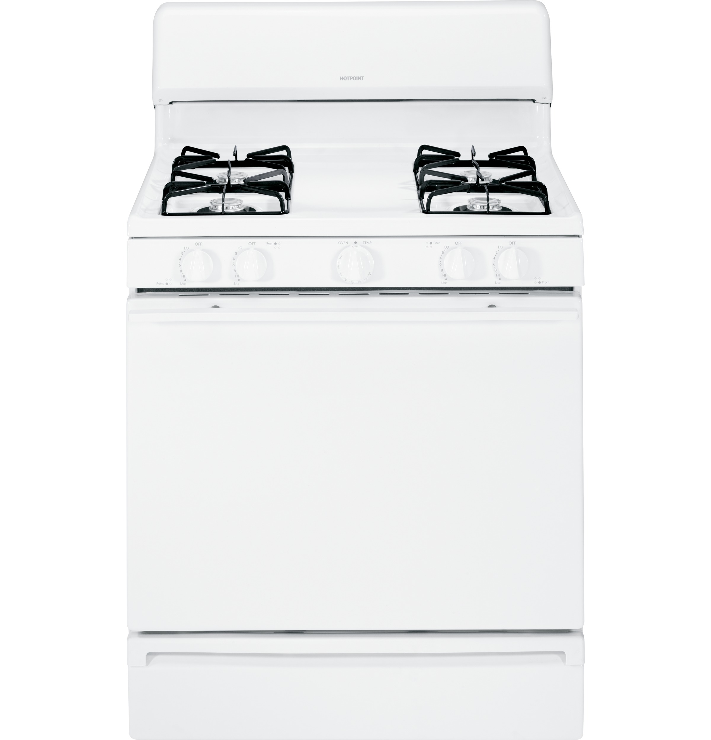 30" Free-Standing Gas Range RGB525DEDWW, product image 3 of 10