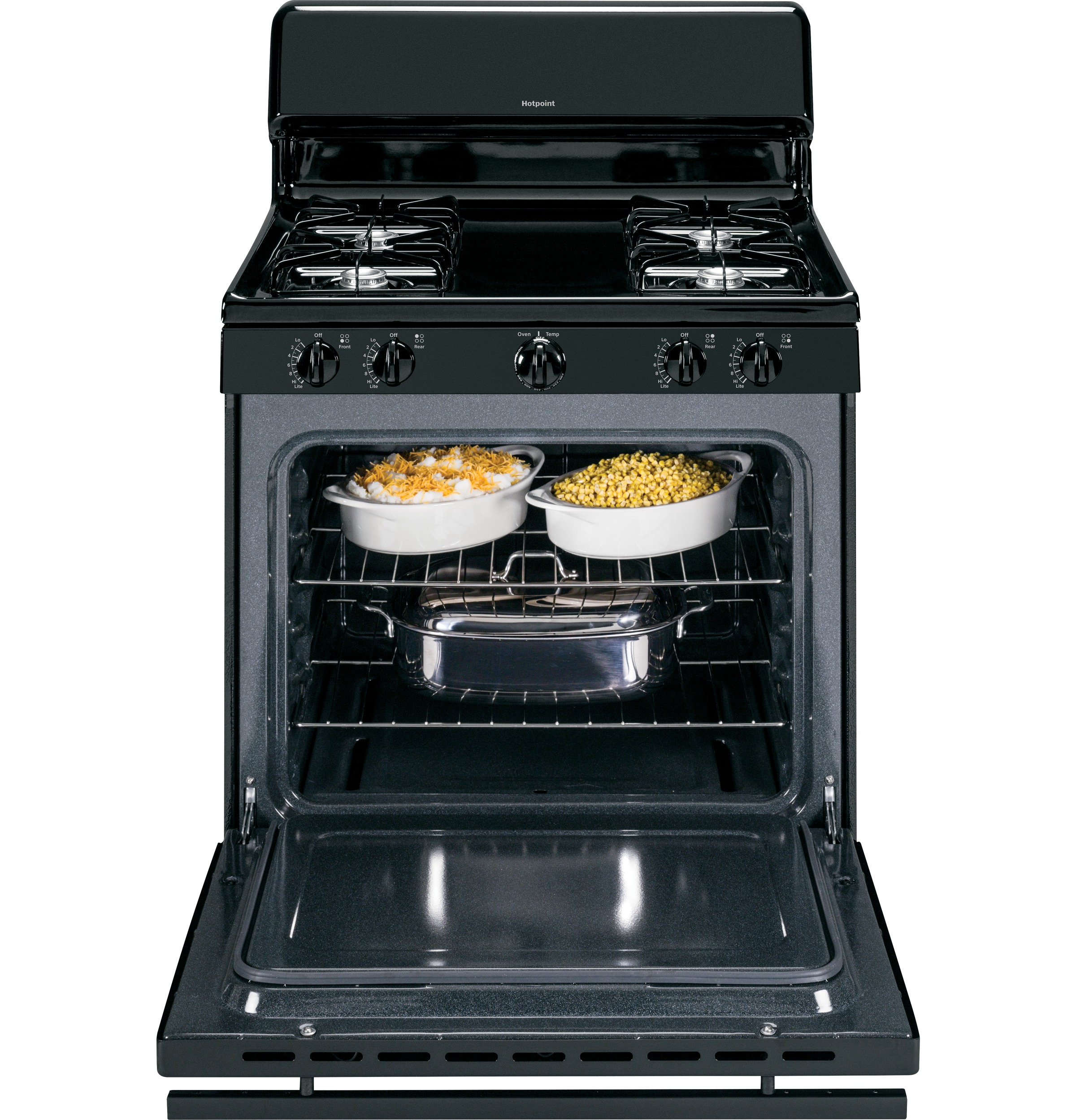 30" Free-Standing Gas Range RGB525DEHBB, product image 2 of 10