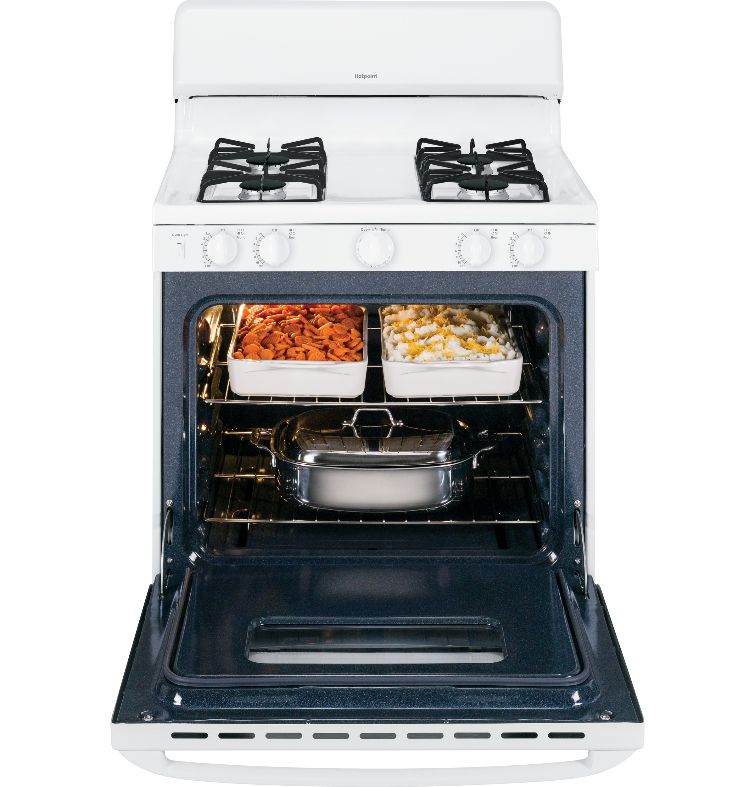 30" Free-Standing Gas Range RGB526DEHWW, product image 5 of 8