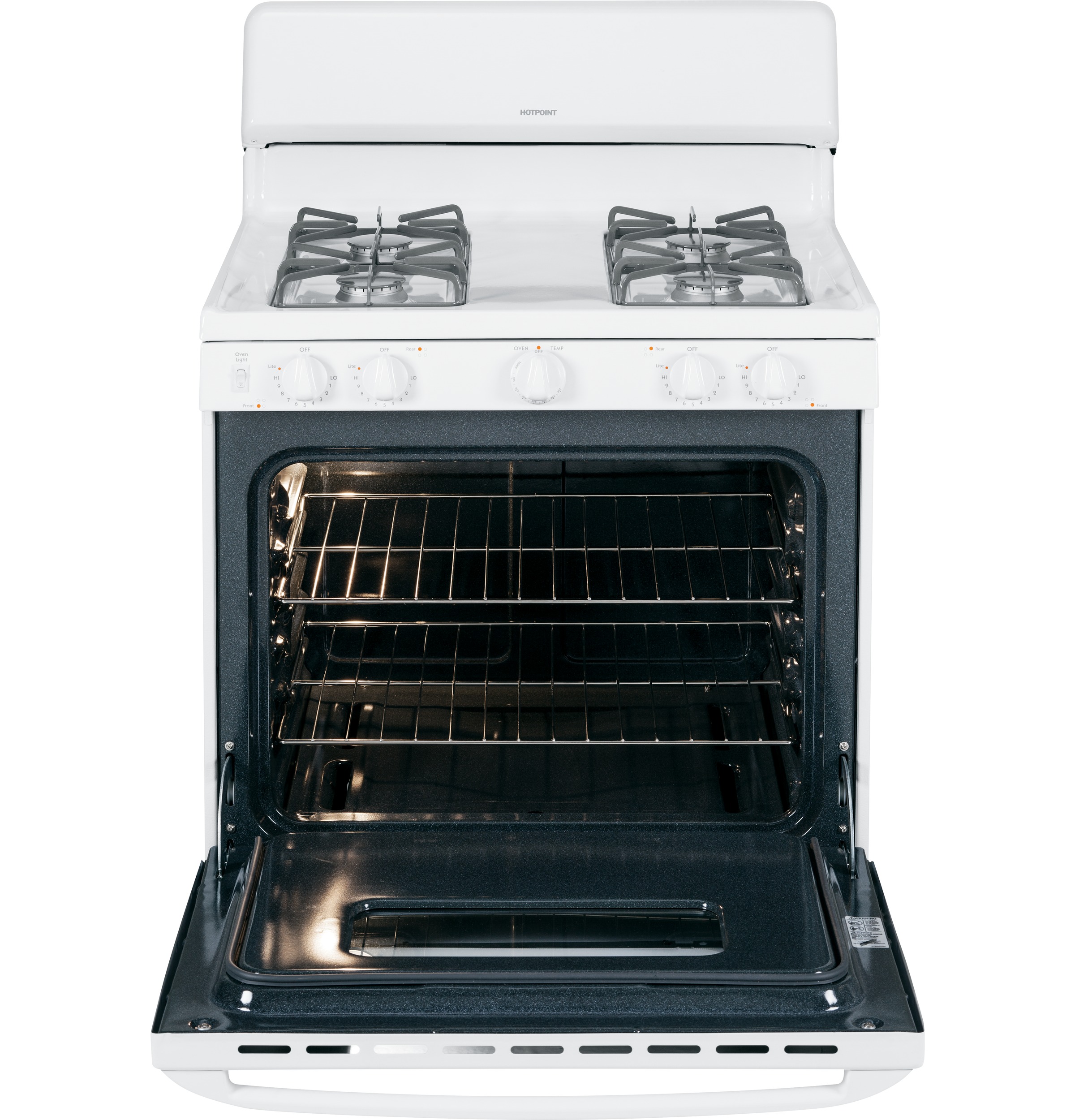 30" Free-Standing Gas Range RGB526DETWW, product image 4 of 11
