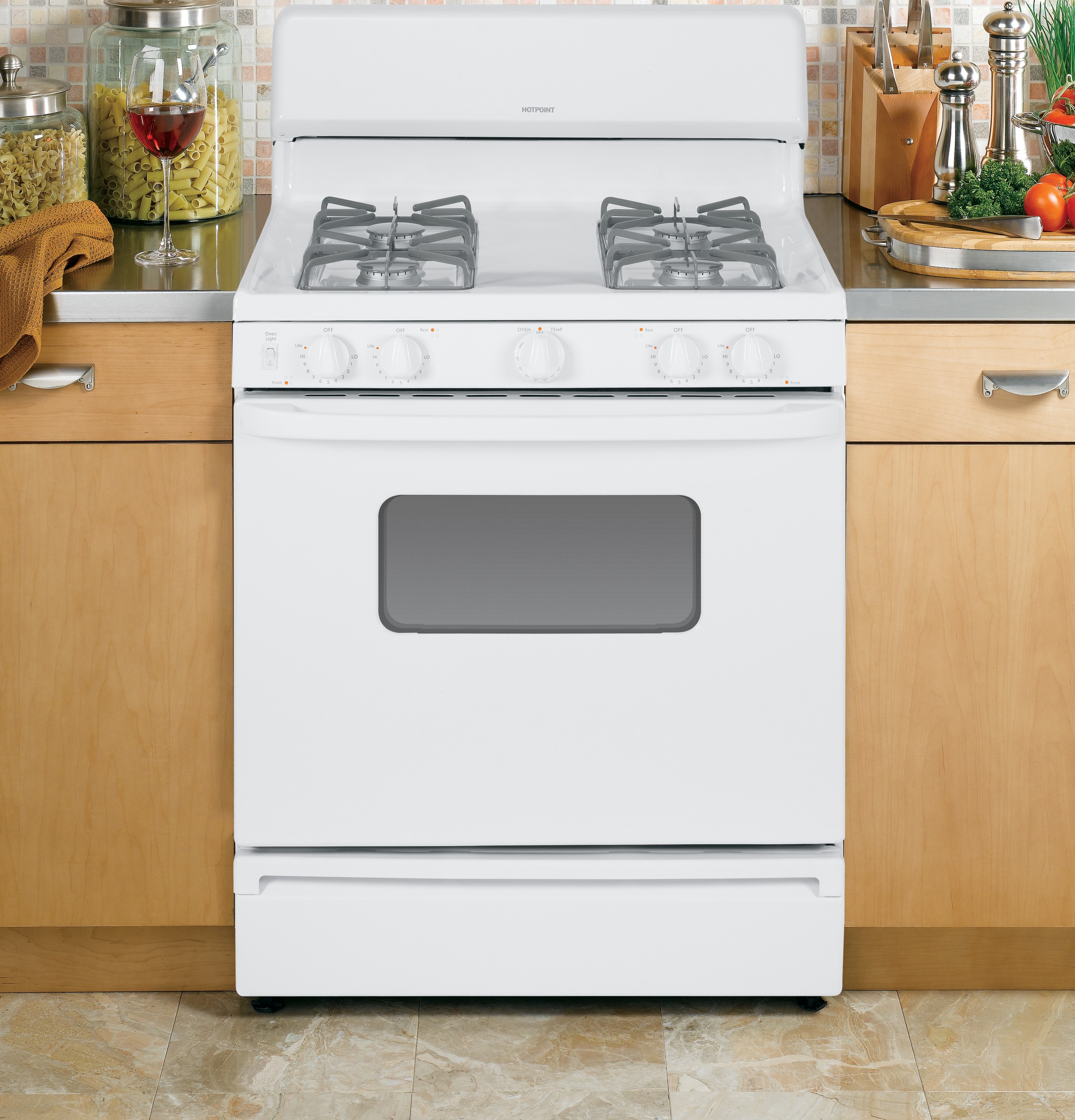 30" Free-Standing Gas Range RGB526DETWW, product image 7 of 11