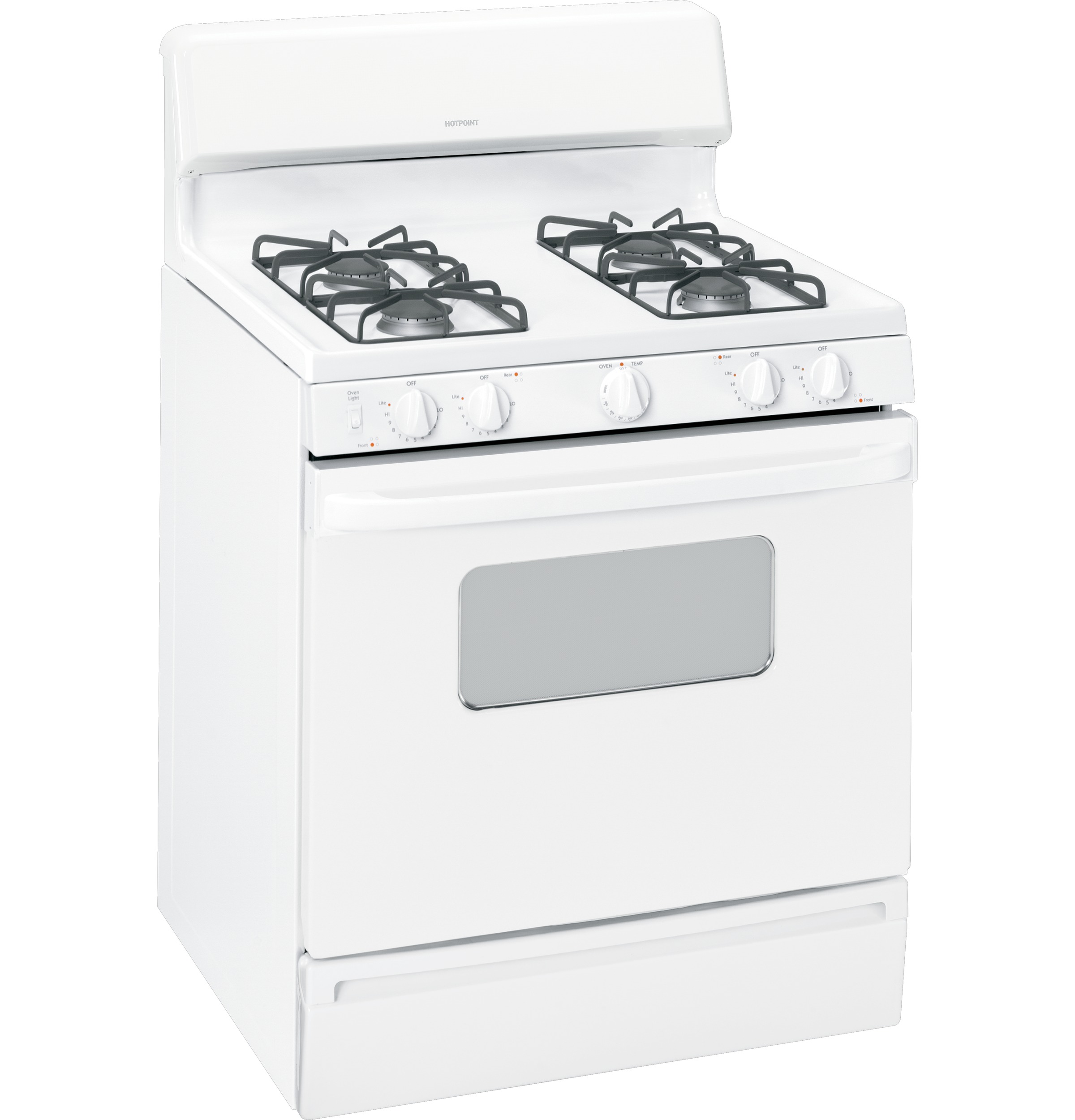30" Free-Standing Gas Range RGB526DETWW, product image 9 of 11