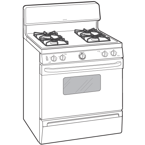 30" Free-Standing Gas Range RGB526DETWW, product image 10 of 11