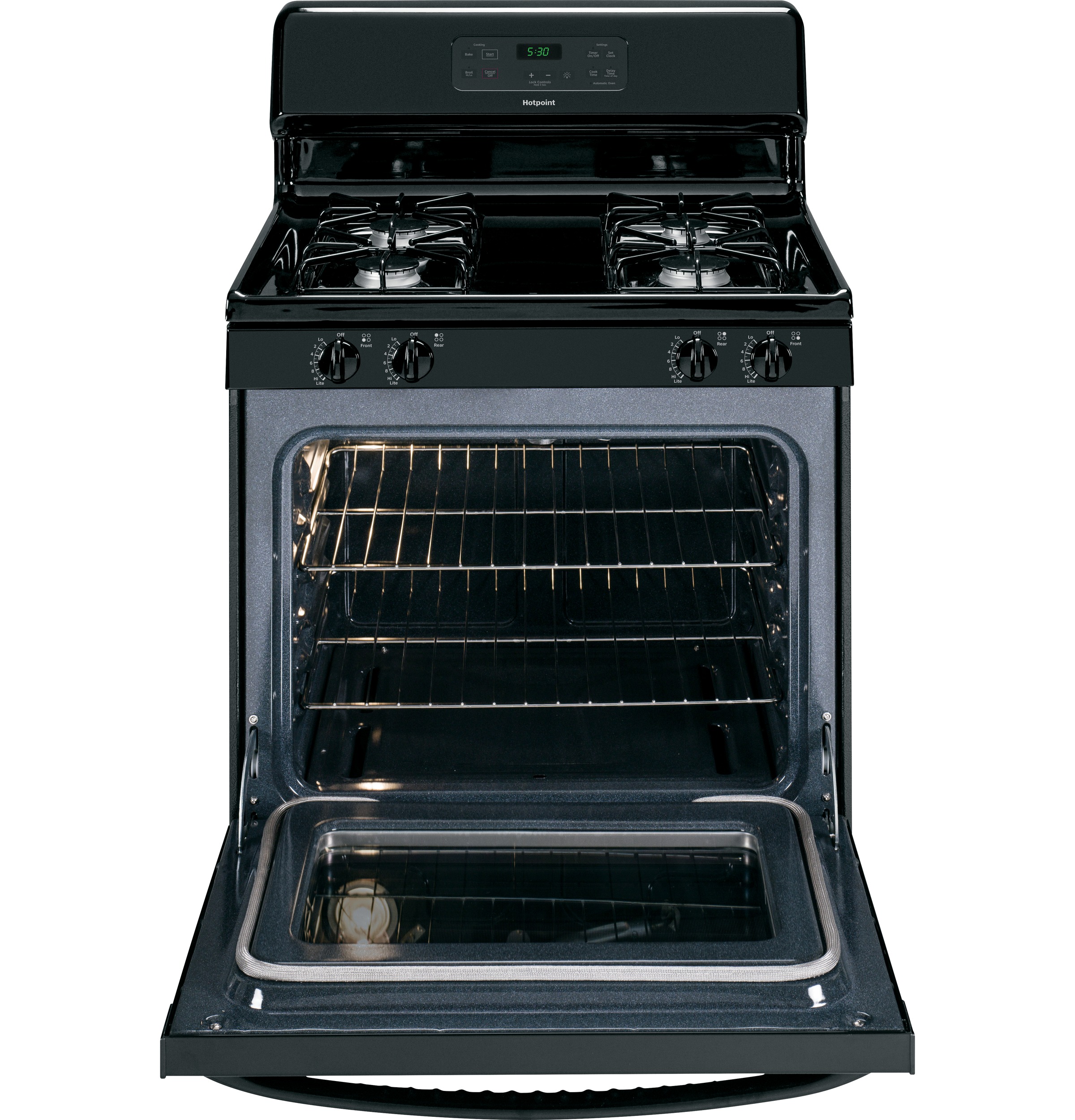 30" Free-Standing Gas Range RGB530DEHBB, product image 4 of 9